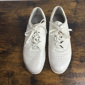 SAS Free Time Oxford Shoes Womens Sz 8.5M White Leather Tripad‎ Comfort Walking